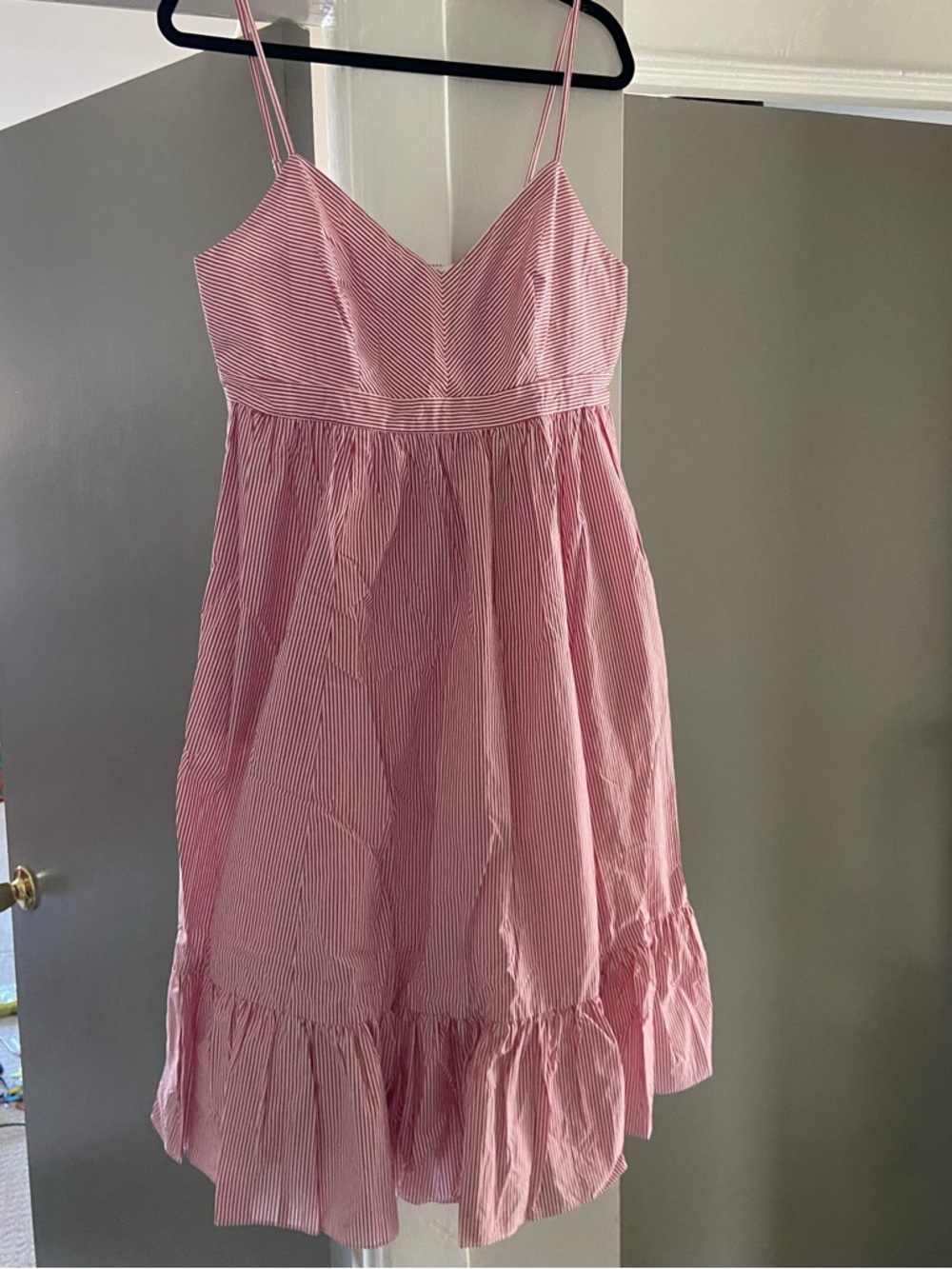 J.Crew red and white sundress size 12